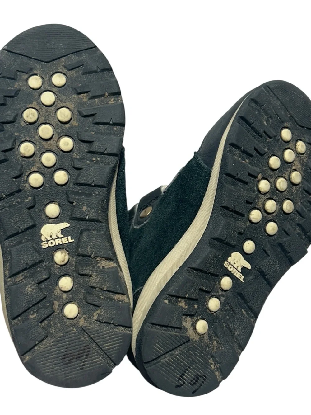 Sorel Kids Black Suede Waterproof Winter Boots Side Toddler/Little Kid 10